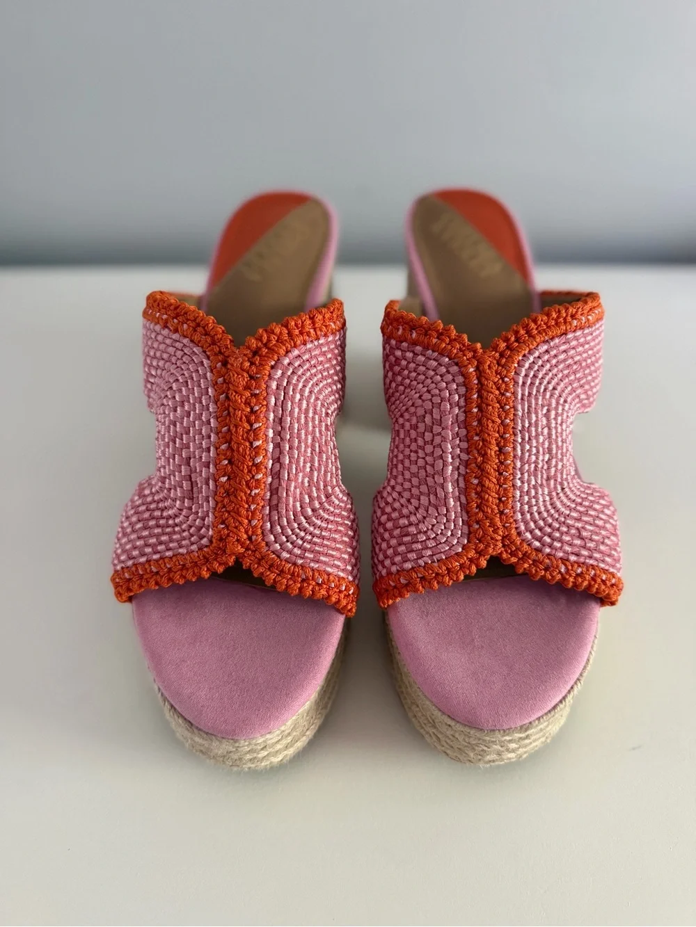 Chelsea & Violet Platform Sandals - Colorblock, Woven, Tropical, Resortwear